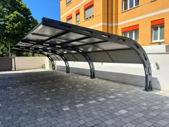 Pensilina auto ombreggiante antigrandine impermeabile