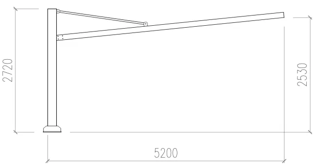 pe.tra light - monofrontale - prospetto laterale
