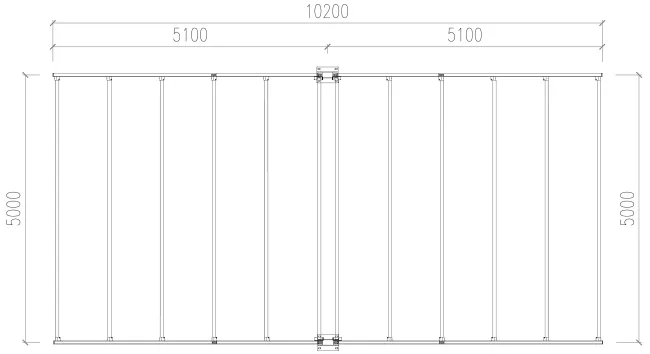 pe.tra.light - bifrontale - prospetto in pianta