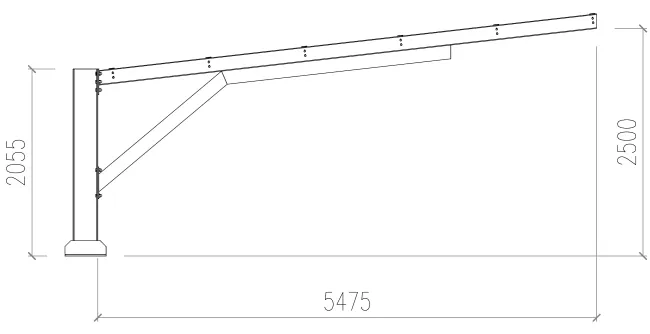 pe.tra_.park 23 - monofrontale - prospetto laterale