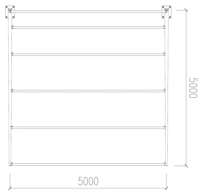 tubo doppio - prospetto in pianta